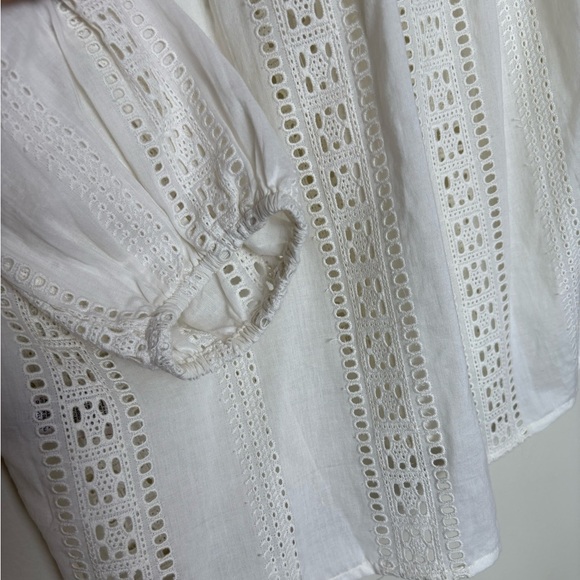 NWT Catherine Malandrino Cream Lace Blouse - Picture 8 of 11